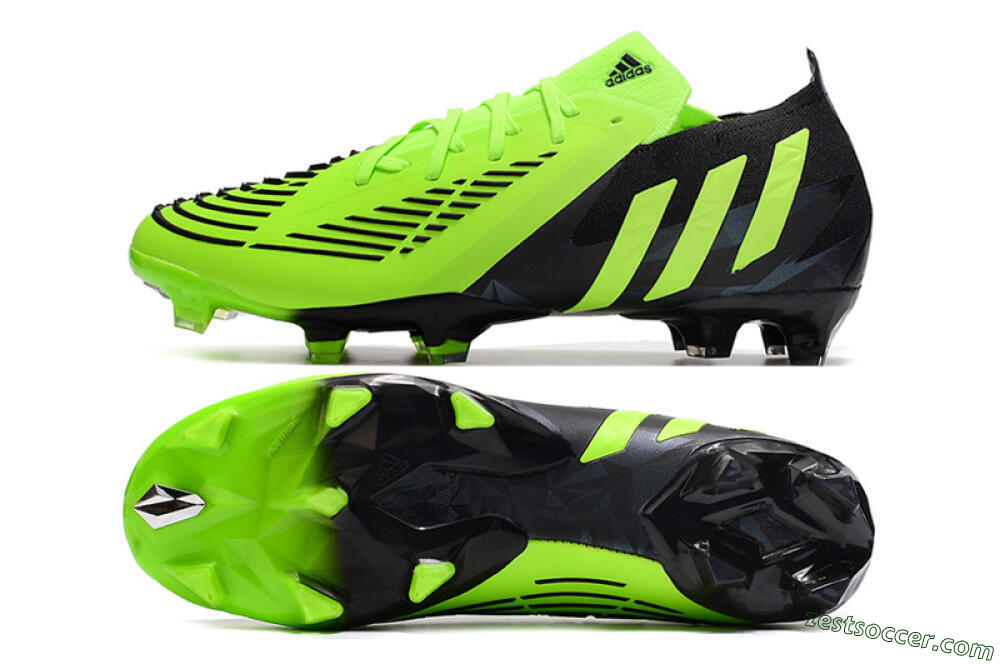 Adidas Predator Edge.1 Low FG High-Tops Soccer Cleats - Green/Black 1