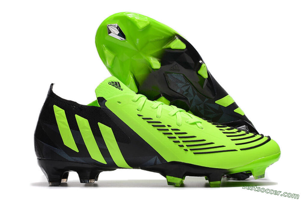 Adidas Predator Edge.1 Low FG High-Tops Soccer Cleats - Green/Black 0