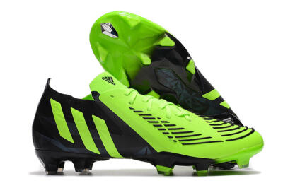 Adidas Predator Edge.1 Low FG High-Tops Soccer Cleats - Green/Black