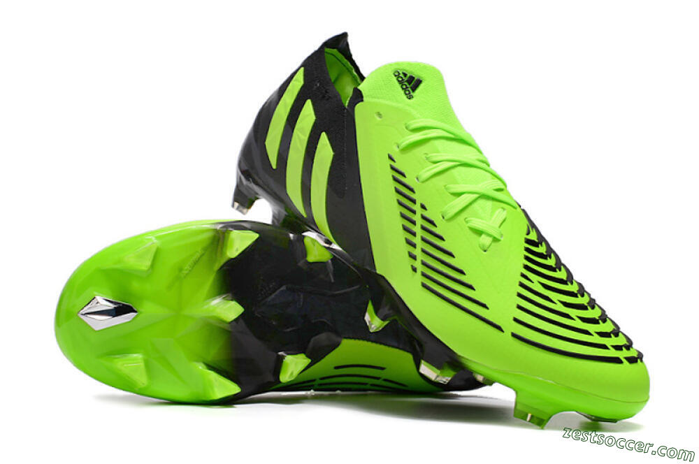 Adidas Predator Edge.1 Low FG High-Tops Soccer Cleats - Green/Black 3