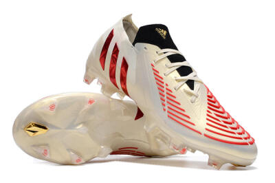 Adidas Predator Edge.1 Low FG Low-Tops Soccer Cleats - White/Red