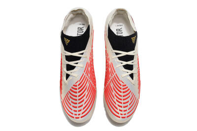 Adidas Predator Edge.1 Low FG Low-Tops Soccer Cleats - White/Red