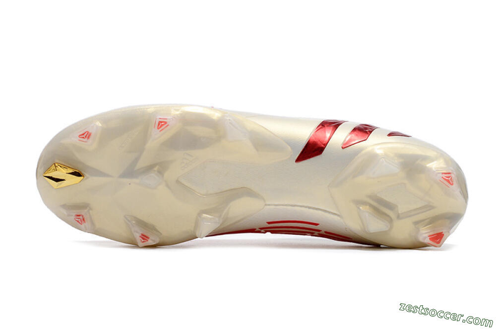 Adidas Predator Edge.1 Low FG Low-Tops Soccer Cleats - White/Red 7