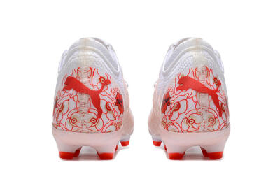 Puma Future Z 1.4 Liberty FG Low-Tops Soccer Cleats - White/Pink/Red