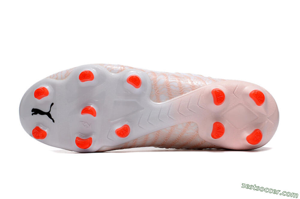 Puma Future Z 1.4 Liberty FG Low-Tops Soccer Cleats - White/Pink/Red 7
