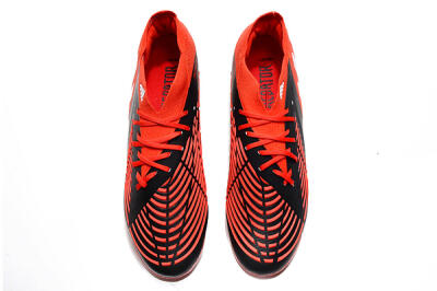 Adidas Predator Edge Geometric.1 FG High-Tops Soccer Cleats - Red/Black/White