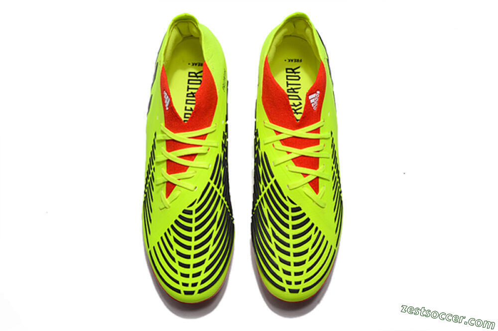 Adidas Predator Edge Geometric.1 FG High-Tops Soccer Cleats - Green/Red 5