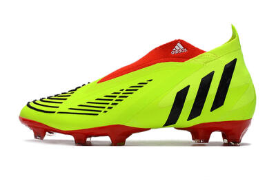 Adidas Predator Edge Geometric+ FG High-Tops Soccer Cleats - Green/Red