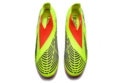 Adidas Predator Edge Geometric+ FG High-Tops Soccer Cleats - Green/Red