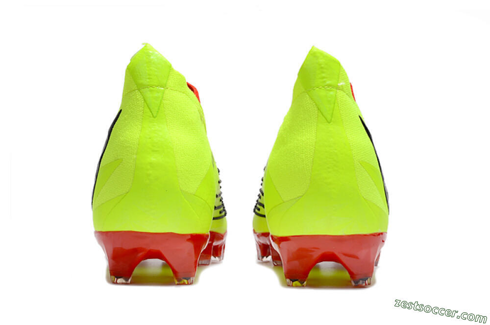 Adidas Predator Edge Geometric+ FG High-Tops Soccer Cleats - Green/Red 6