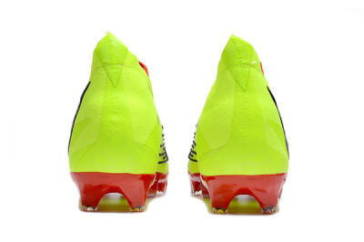 Adidas Predator Edge Geometric+ FG High-Tops Soccer Cleats - Green/Red
