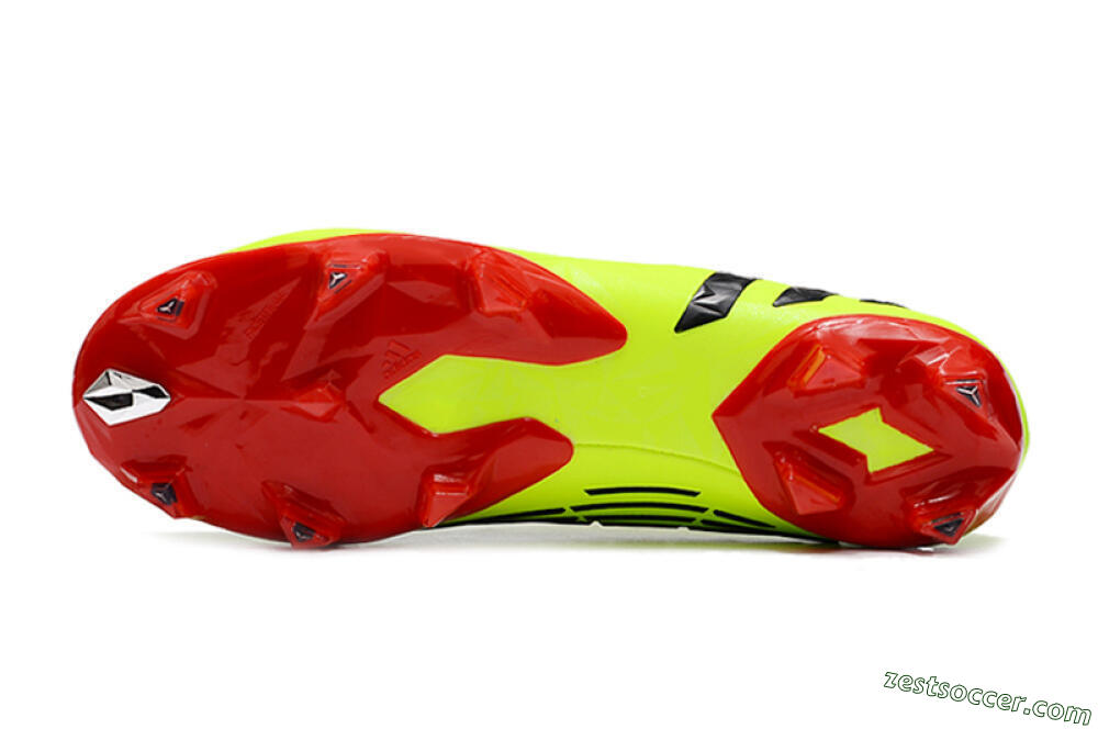 Adidas Predator Edge Geometric+ FG High-Tops Soccer Cleats - Green/Red 7