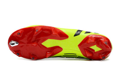Adidas Predator Edge Geometric+ FG High-Tops Soccer Cleats - Green/Red