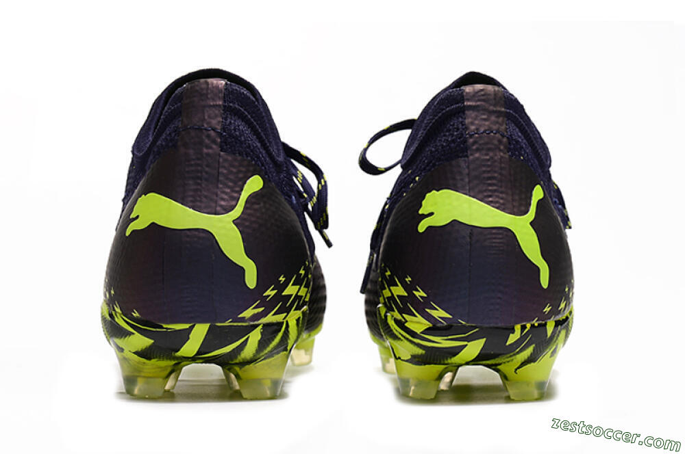 Puma Future Z 1.3 Instinct FG Low-Tops Soccer Cleats - Black/Green 5