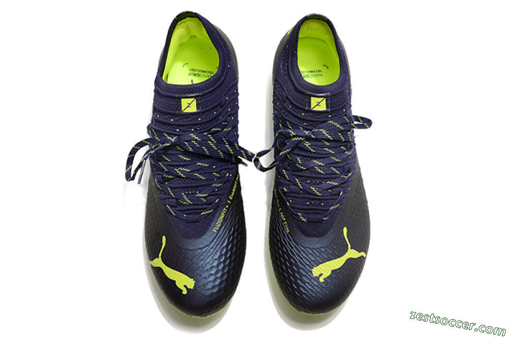 Puma Future Z 1.3 Instinct FG Low-Tops Soccer Cleats - Black/Green 6