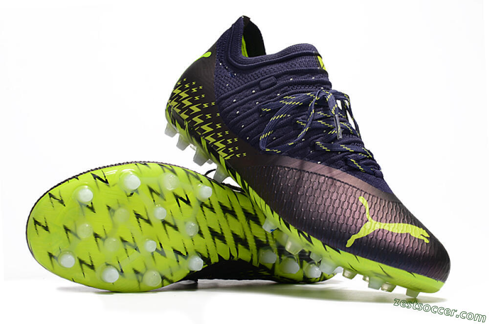 Puma Future Z 1.3 Instinct MG Low-Tops Soccer Cleats - Black/Green 3
