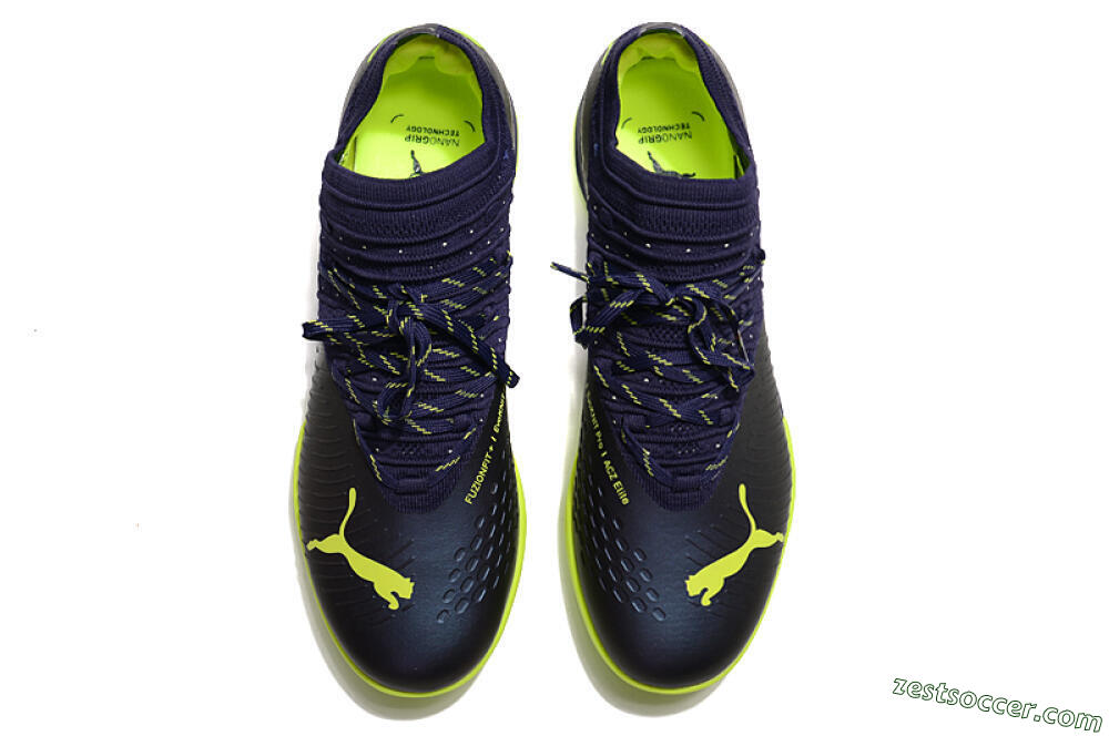 Puma Future Z 1.3 Instinct MG Low-Tops Soccer Cleats - Black/Green 7