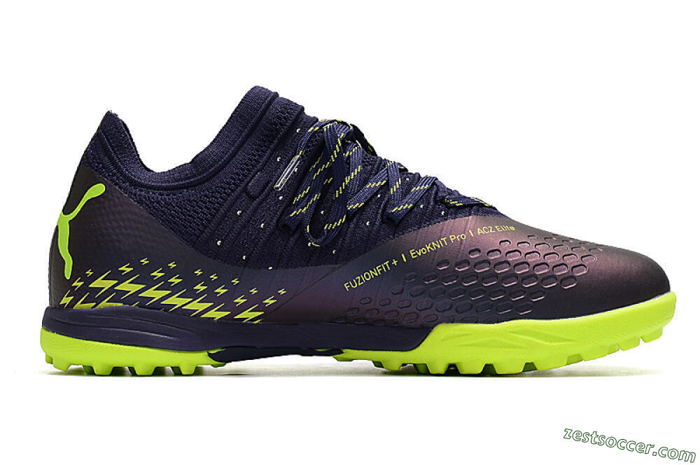 Puma Future Z 1.3 Instinct TF Low-Tops Soccer Shoes - Black/Green 6