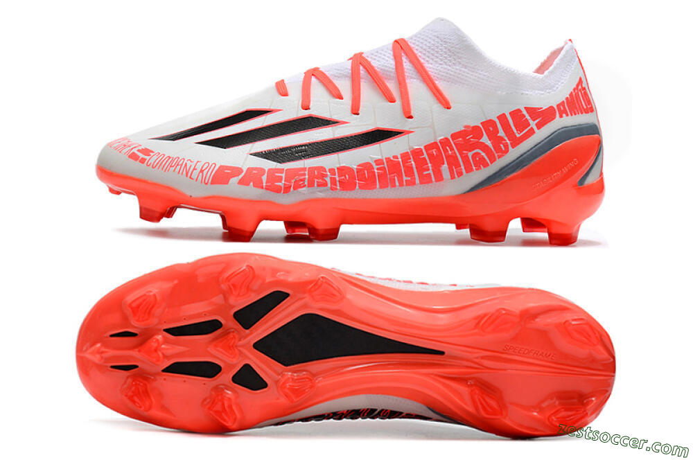 Adidas X Speedportal.1 FG Low-Tops Soccer Cleats - White/Orange 1