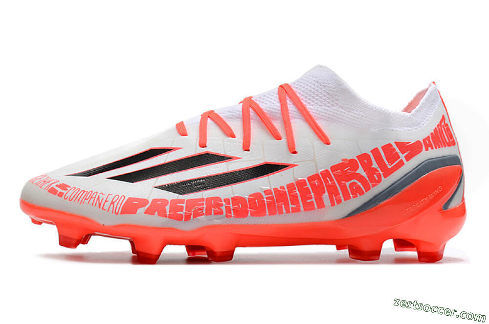 Adidas X Speedportal.1 FG Low-Tops Soccer Cleats - White/Orange 2