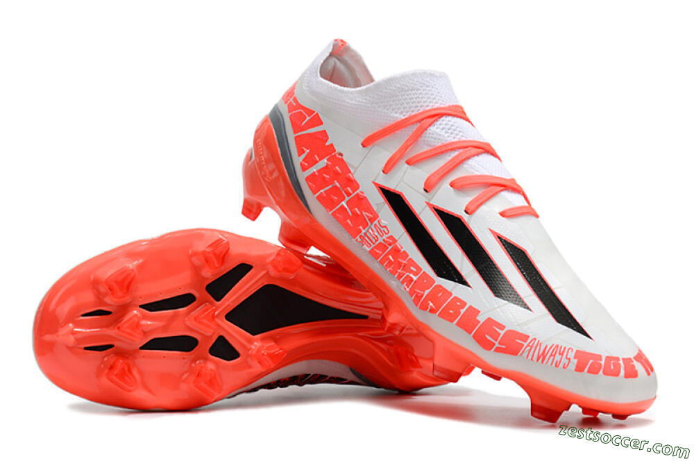 Adidas X Speedportal.1 FG Low-Tops Soccer Cleats - White/Orange 3