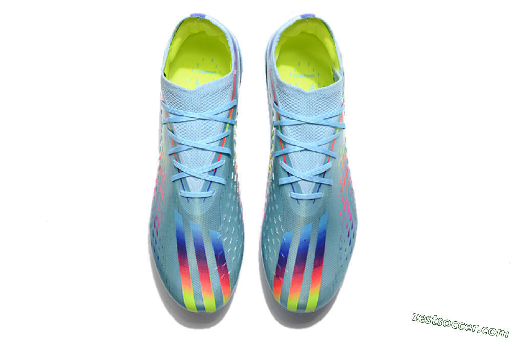 Adidas X Speedportal.1 FG Low-Tops Soccer Cleats - Blue/Pink 4
