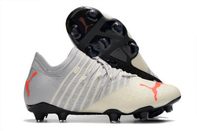Puma Future Z 1.3 Instinct FG Low-Tops Soccer Cleats - Grey/White
