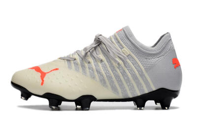 Puma Future Z 1.3 Instinct FG Low-Tops Soccer Cleats - Grey/White