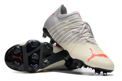 Puma Future Z 1.3 Instinct FG Low-Tops Soccer Cleats - Grey/White