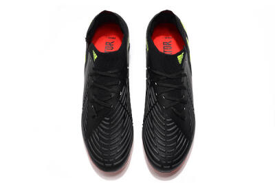 Adidas Predator Edge Geometric.1 Low FG Low-Tops Soccer Cleats - Black/Yellow/Red