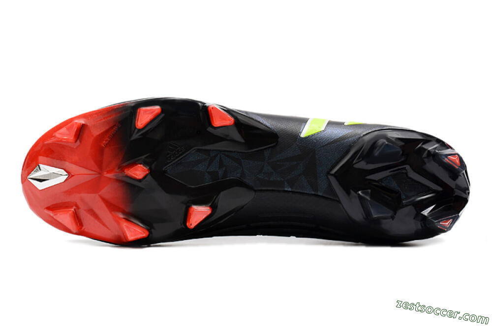 Adidas Predator Edge Geometric.1 Low FG Low-Tops Soccer Cleats - Black/Yellow/Red 7