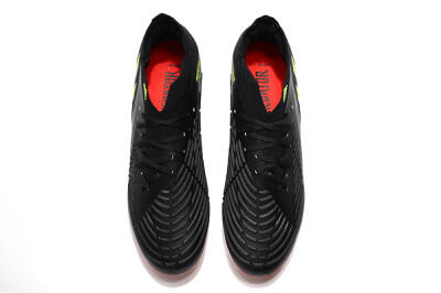 Adidas Predator Edge Geometric.1 FG Low-Tops Soccer Cleats - Black/Yellow/Red
