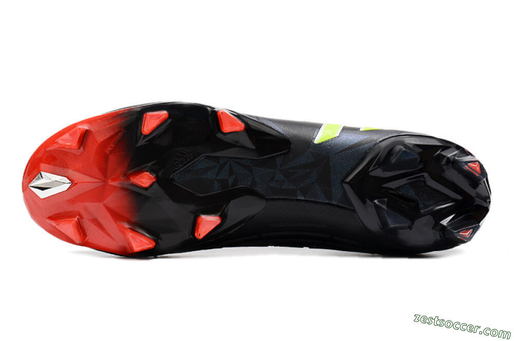 Adidas Predator Edge Geometric.1 FG Low-Tops Soccer Cleats - Black/Yellow/Red 6