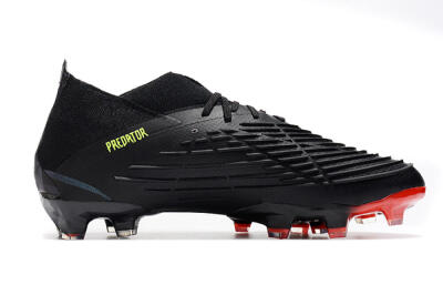 Adidas Predator Edge Geometric.1 FG Low-Tops Soccer Cleats - Black/Yellow/Red
