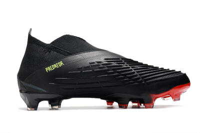 Adidas Predator Edge Geometric+ FG High-Tops Soccer Cleats - Black/Yellow/Red