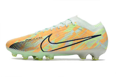 Nike Air Zoom Mercurial Vapor 15 Elite FG Low-Tops Soccer Cleats - Orange/Green/Black