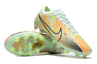 Nike Air Zoom Mercurial Vapor 15 Elite FG Low-Tops Soccer Cleats - Orange/Green/Black