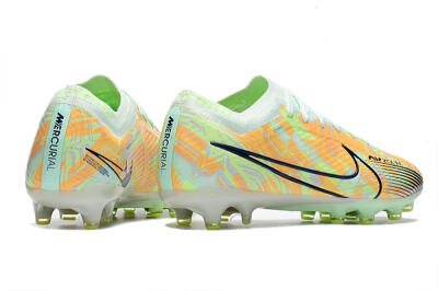 Nike Air Zoom Mercurial Vapor 15 Elite FG Low-Tops Soccer Cleats - Orange/Green/Black