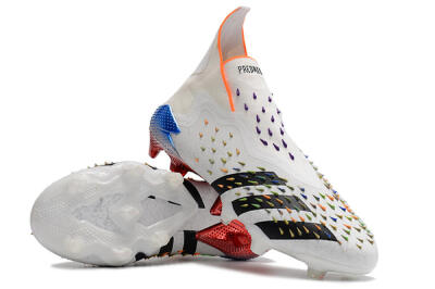 Adidas Predator Freak + FG High-Tops Soccer Cleats - White/Black