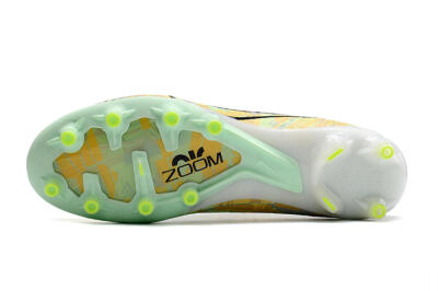 Nike Air Zoom Mercurial Vapor 15 Elite AG Low-Tops Soccer Cleats - White/Green/Orange