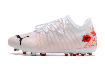 Puma Future Z 1.4 Liberty MG Low-Tops Soccer Cleats - White/Red/Black