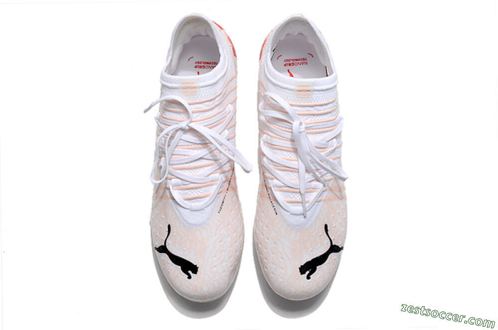 Puma Future Z 1.4 Liberty MG Low-Tops Soccer Cleats - White/Red/Black 4