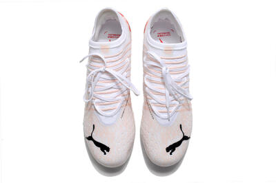 Puma Future Z 1.4 Liberty MG Low-Tops Soccer Cleats - White/Red/Black