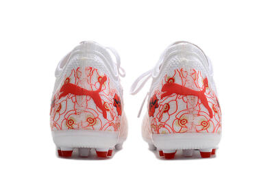 Puma Future Z 1.4 Liberty MG Low-Tops Soccer Cleats - White/Red/Black