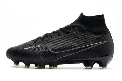 Nike Air Zoom Mercurial Superfly 9 Elite AG High-Tops Soccer Cleats - Black/Green