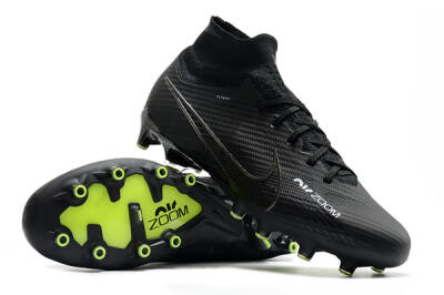 Nike Air Zoom Mercurial Superfly 9 Elite AG High-Tops Soccer Cleats - Black/Green