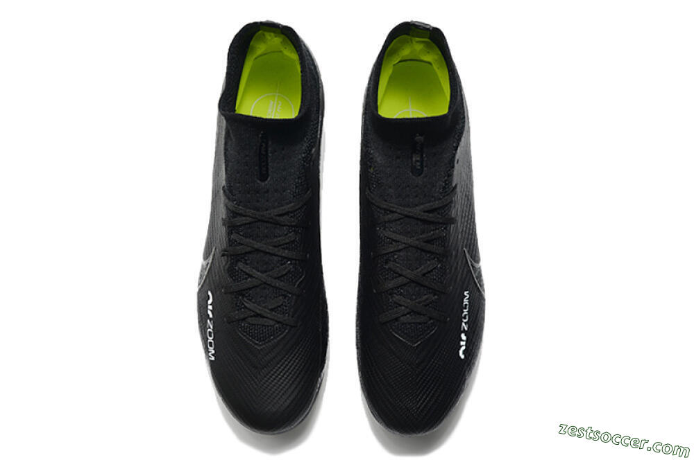 Nike Air Zoom Mercurial Superfly 9 Elite AG High-Tops Soccer Cleats - Black/Green 4