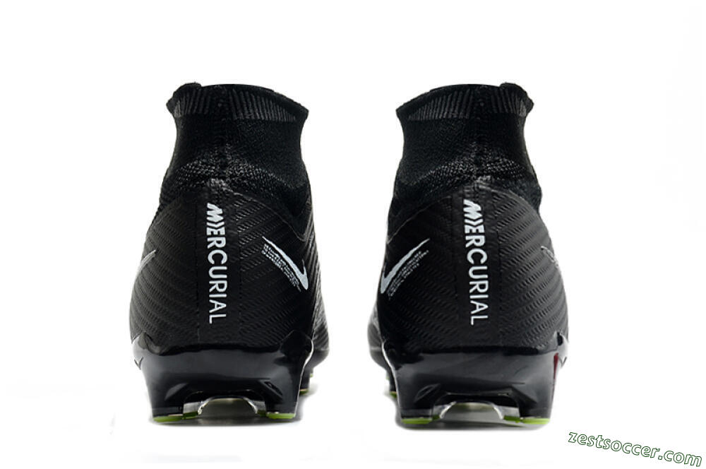 Nike Air Zoom Mercurial Superfly 9 Elite AG High-Tops Soccer Cleats - Black/Green 5