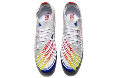 Adidas Predator FIFA World Cup Qatar 2022 Edge+ FG Low-Tops Soccer Cleats - White/Red/Blue