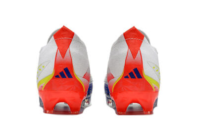 Adidas Predator FIFA World Cup Qatar 2022 Edge+ FG Low-Tops Soccer Cleats - White/Red/Blue